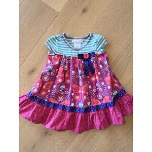 Bonnie Jean Girls 24 Months Dress Pink Blue Bow Adorable